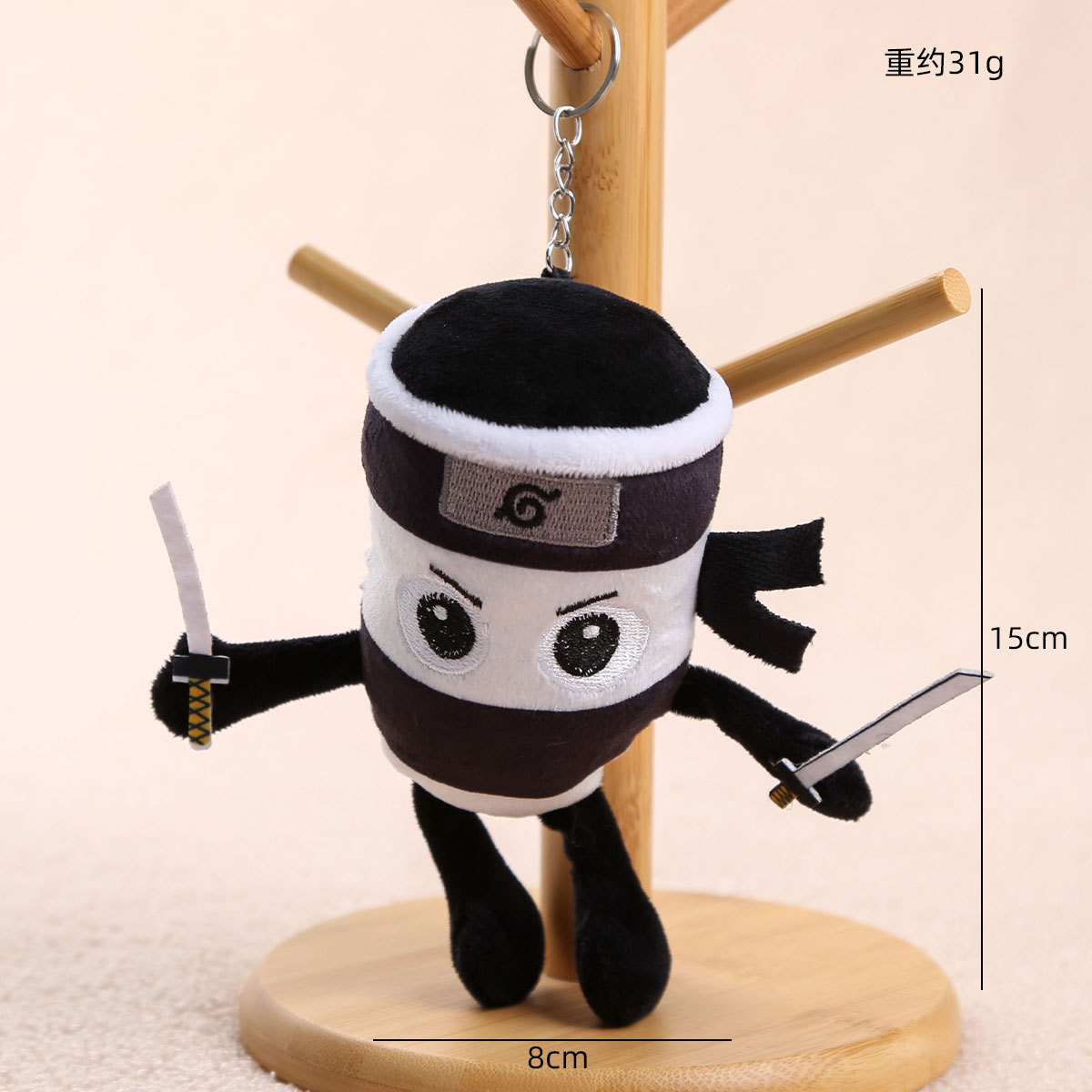 Picture of Ai Shan Hai Jing Tungtung Tungsahur Cross-Border Doll Toy Wooden Stick Plush Keychain Small Pendant