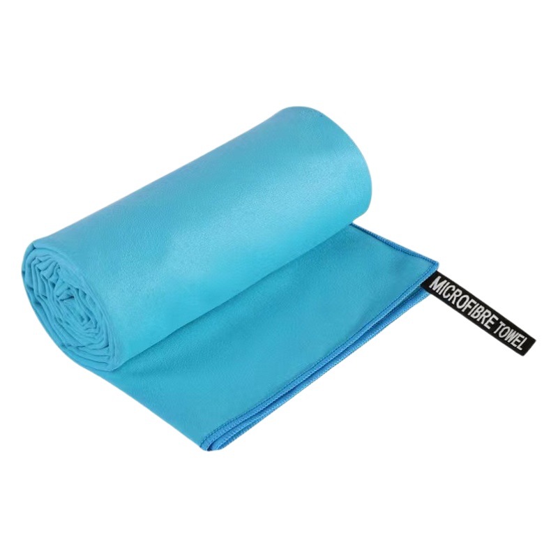 Foreign trade microfiber sports towel double-sided velvet fitness sports quick-drying towel swimming towel can be printed logo