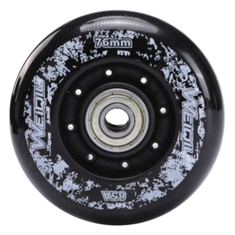 Roller skate accessories PU skate wheels 64/68/70/72/76/80mm roller skate high elastic flat flower wheels