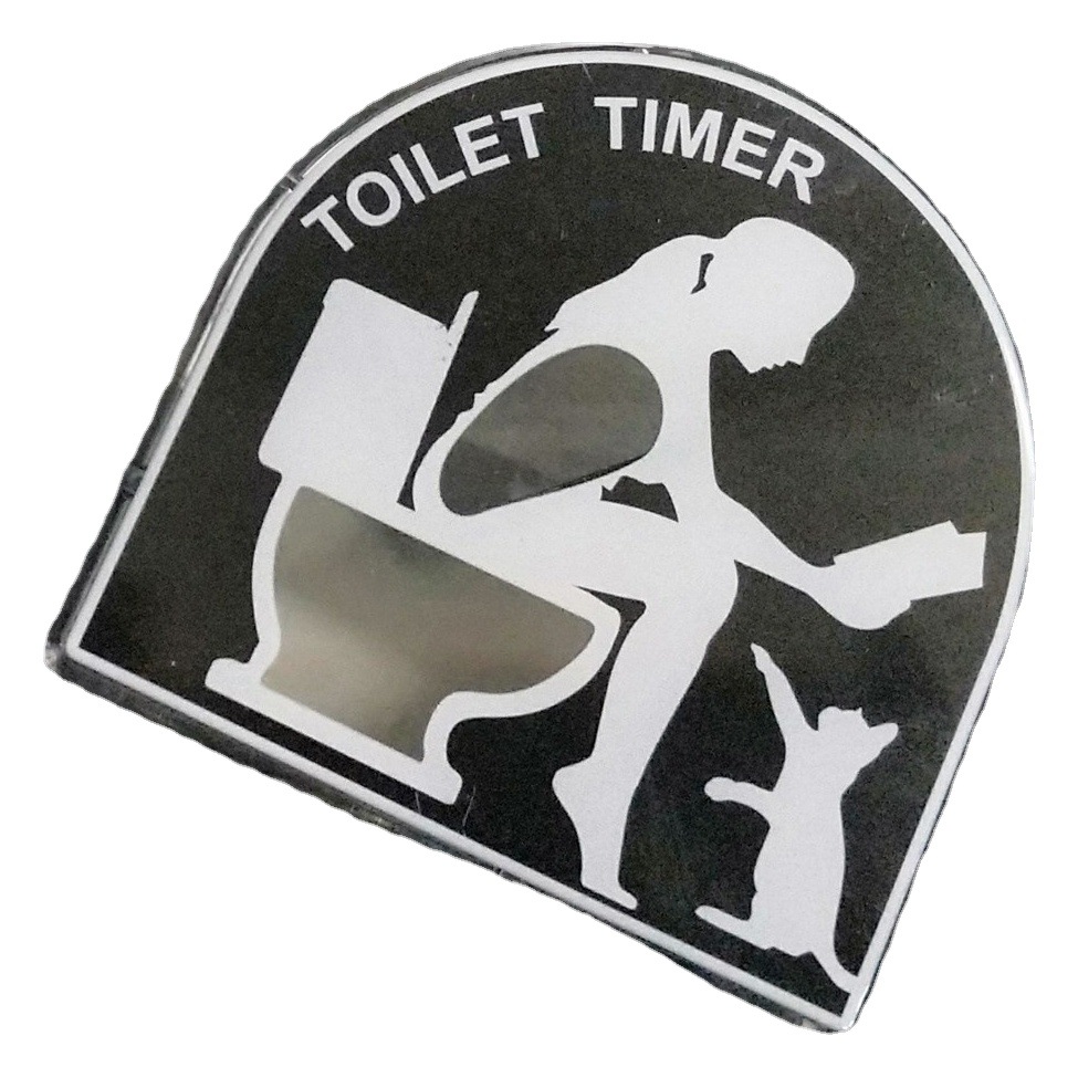 Toilet playing mobile phone constipation father new plastic timer timer toilet funnel