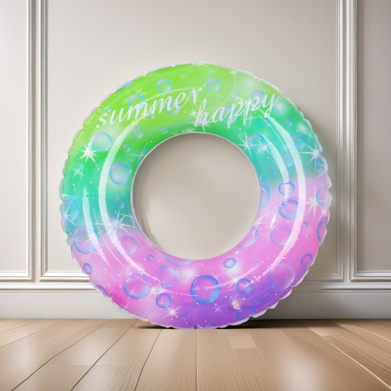 Picture of Factory hot-selling inflatable swimming ring swimming ring thickened adult floating ring letter Bai shell swimming ring