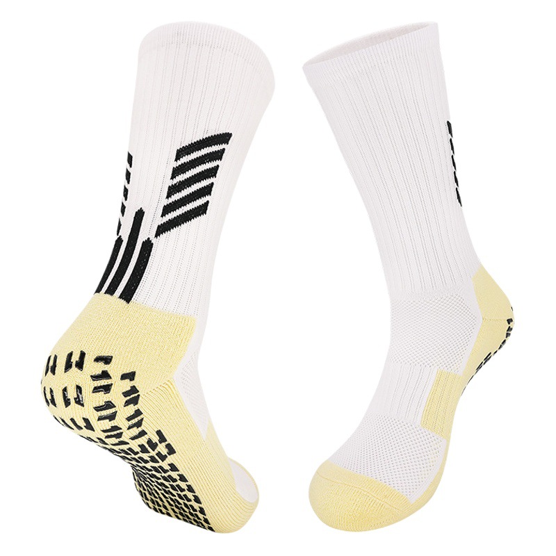 Autumn and Winter Cross-Border Professional Glue-Soled Football Socks Training Mid-Tube Non-Slip Socks Towel-Soled Sweat-Absorbent Sports Socks Wholesale