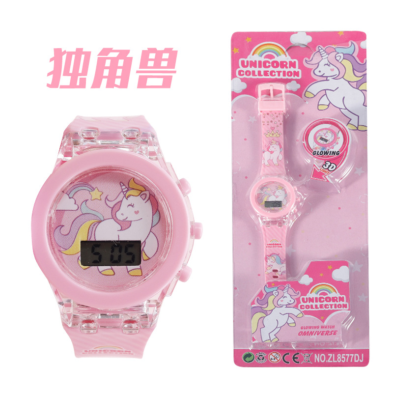 Picture of Foreign trade cross-border children's cartoon watch girl boy cute with light baby toy watch electronic watch wholesale