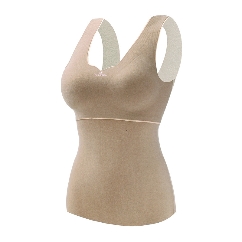 Picture of Oxygen-friendly 2.0 Velvet Lined Thickened Thermal Vest Women's All-match Base Shirt Slim-fit Seamless Thermal Underwear for Women