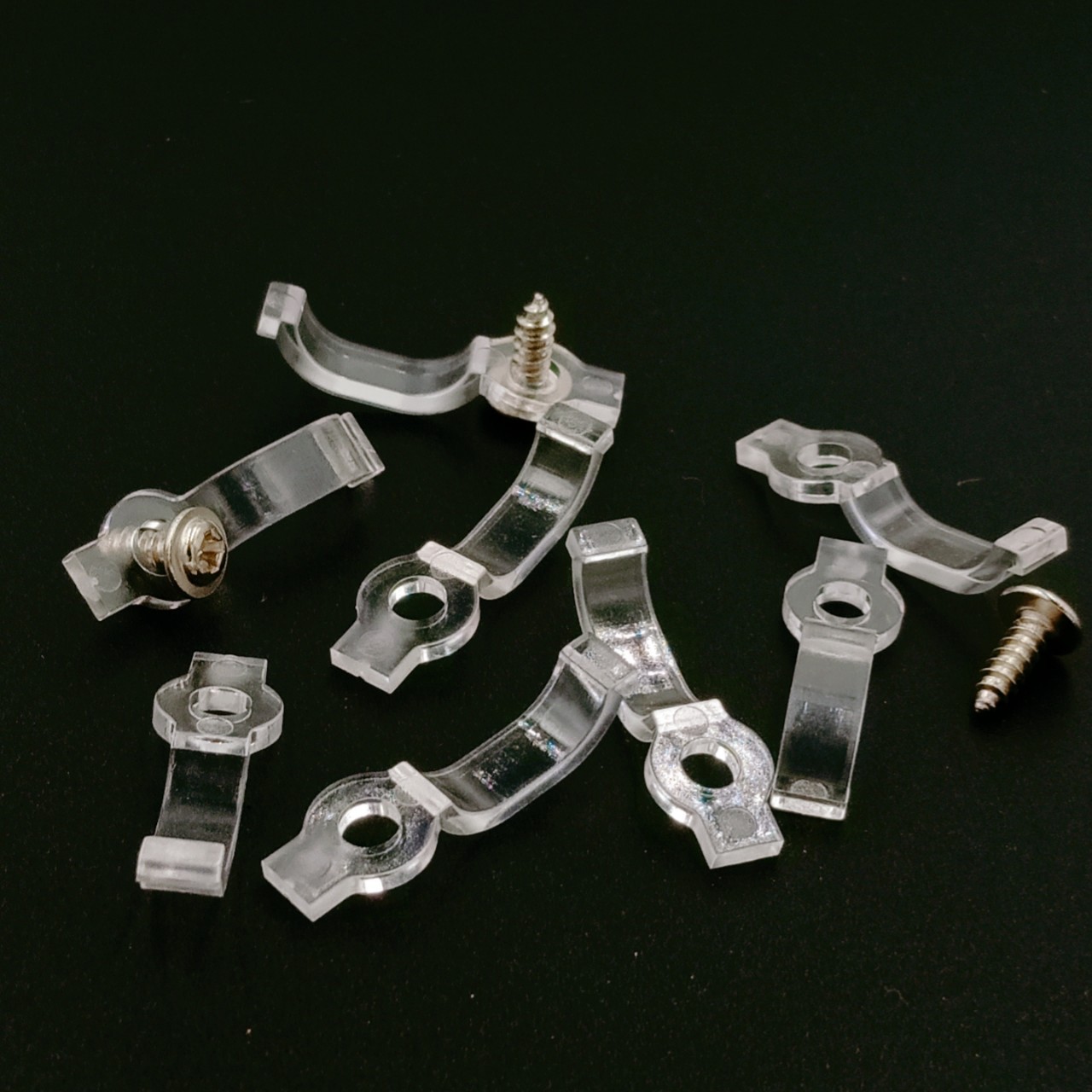 Picture of Led Bare Plate Sleeve Silicone Lamp with Fixed Clip 8Mm10Mm 12mm Transparent Rubber Buckle