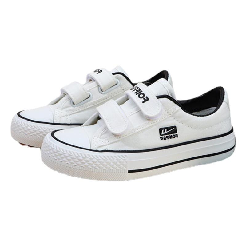 Children's Running Shoes, Boys' Sneakers, Girls' Soft-Soled Canvas Shoes, Student Campus White Shoes, Breathable and Wear-Resistant