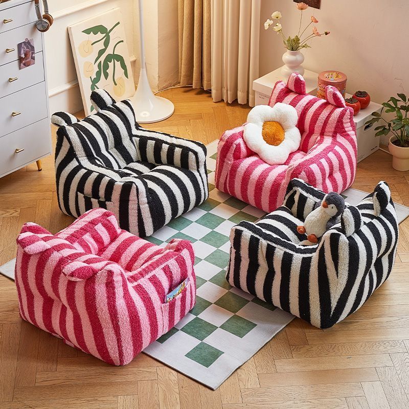 Picture of Dopamine Kids Sofa Cute Striped Cartoon Seat Mini Lazy Sofa Plush Sofa Baby Small Sofa