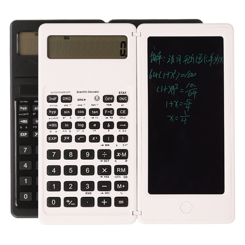 Scientific Function Calculator Handwriting Board Multifunctional Solar Calculator Students Exam Learning Computer Wholesale