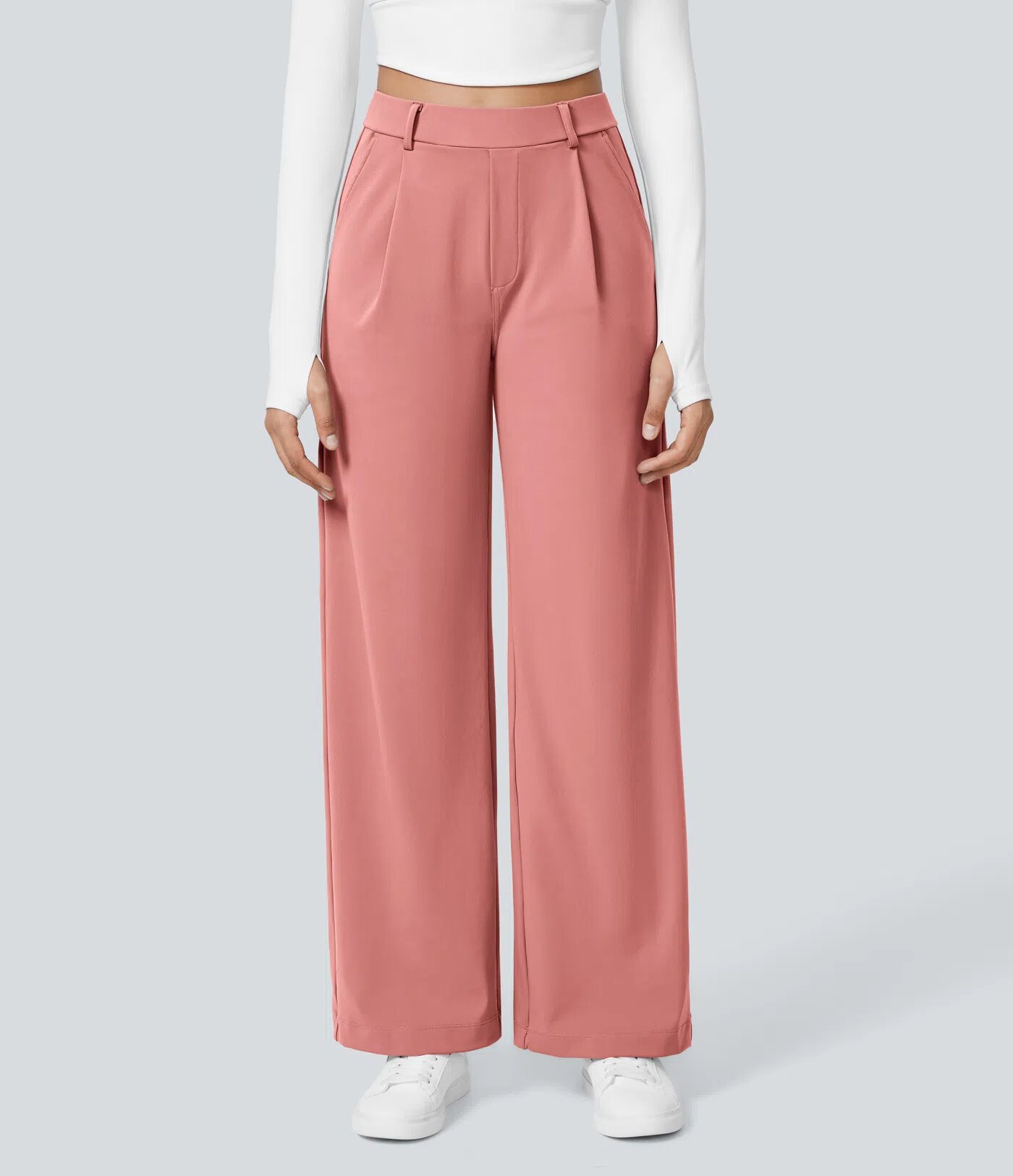 Picture of Amazon cross-border hot suit trousers outdoor sports leisure pocket pants loose slim straight pants