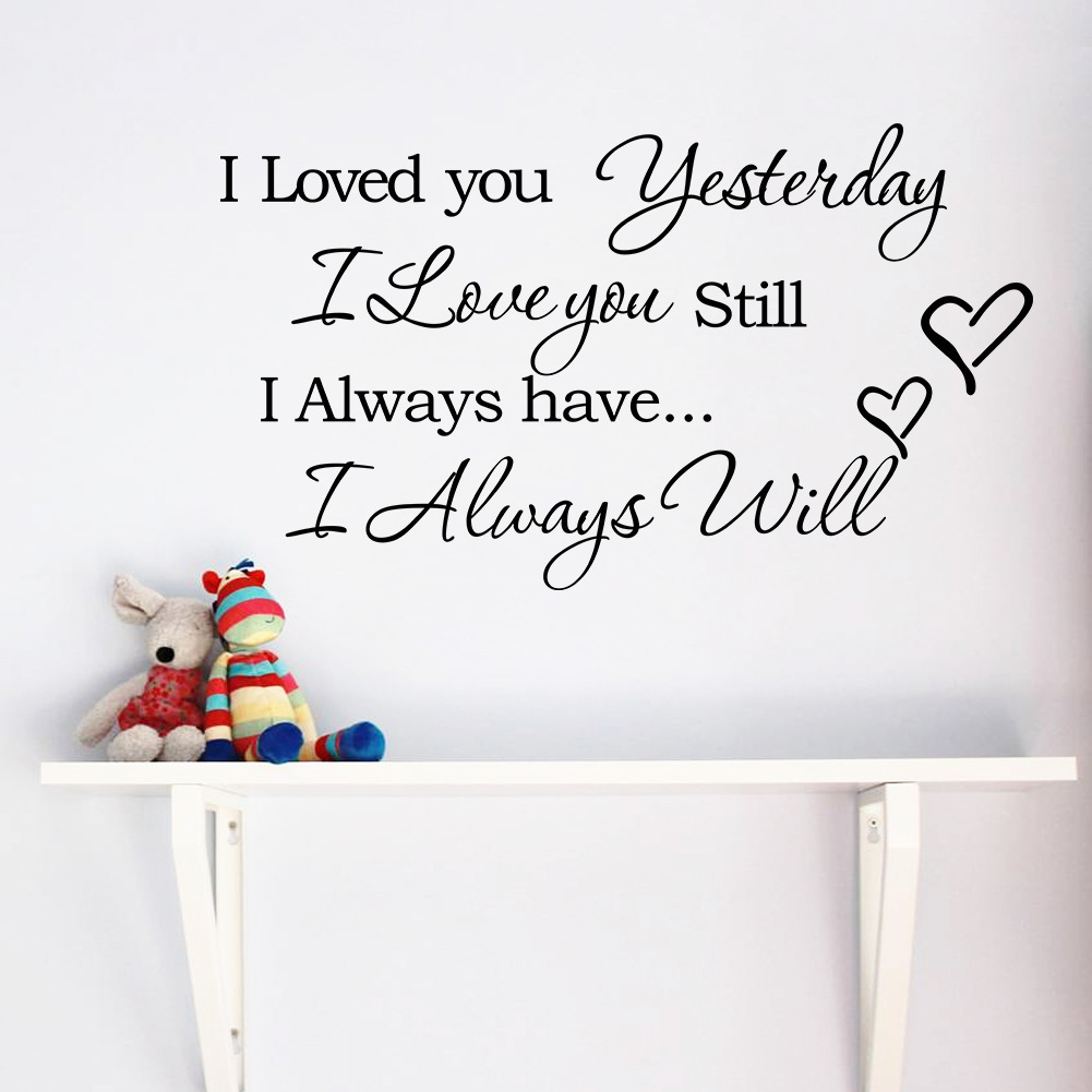 ebay Foreign Trade New English Proverbs Carved Wall Stickers Living Room Bedroom Removable Decorative Wall Stickers ML-063