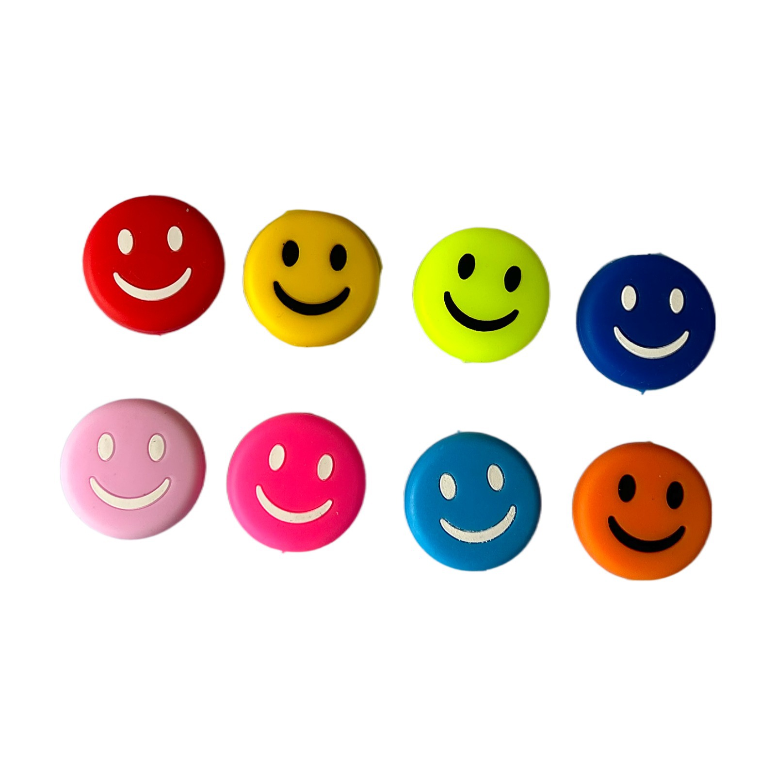 Multicolor smiley face tire shock absorber silicone tennis racket shock absorber round shock absorber tennis racket accessories
