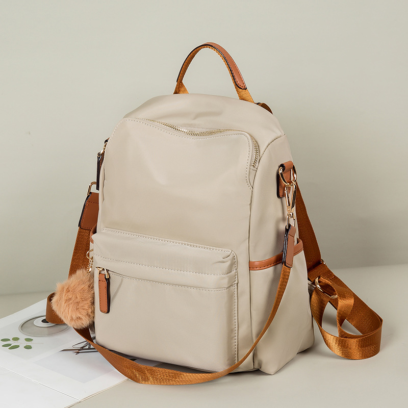 Picture of Fashion Casual Japanese-Korean Style 2024 New Anti-theft Women's Oxford Cloth Backpack Women's Large Capacity Simple Travel Bag