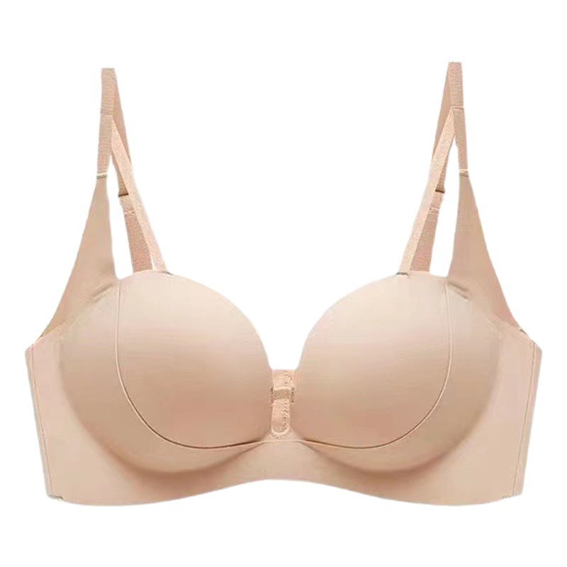 Zero Sense Traceless Push-up Small Chest Large Underwear Women's Thin Breathable Upper Collocating Breast Bra suit