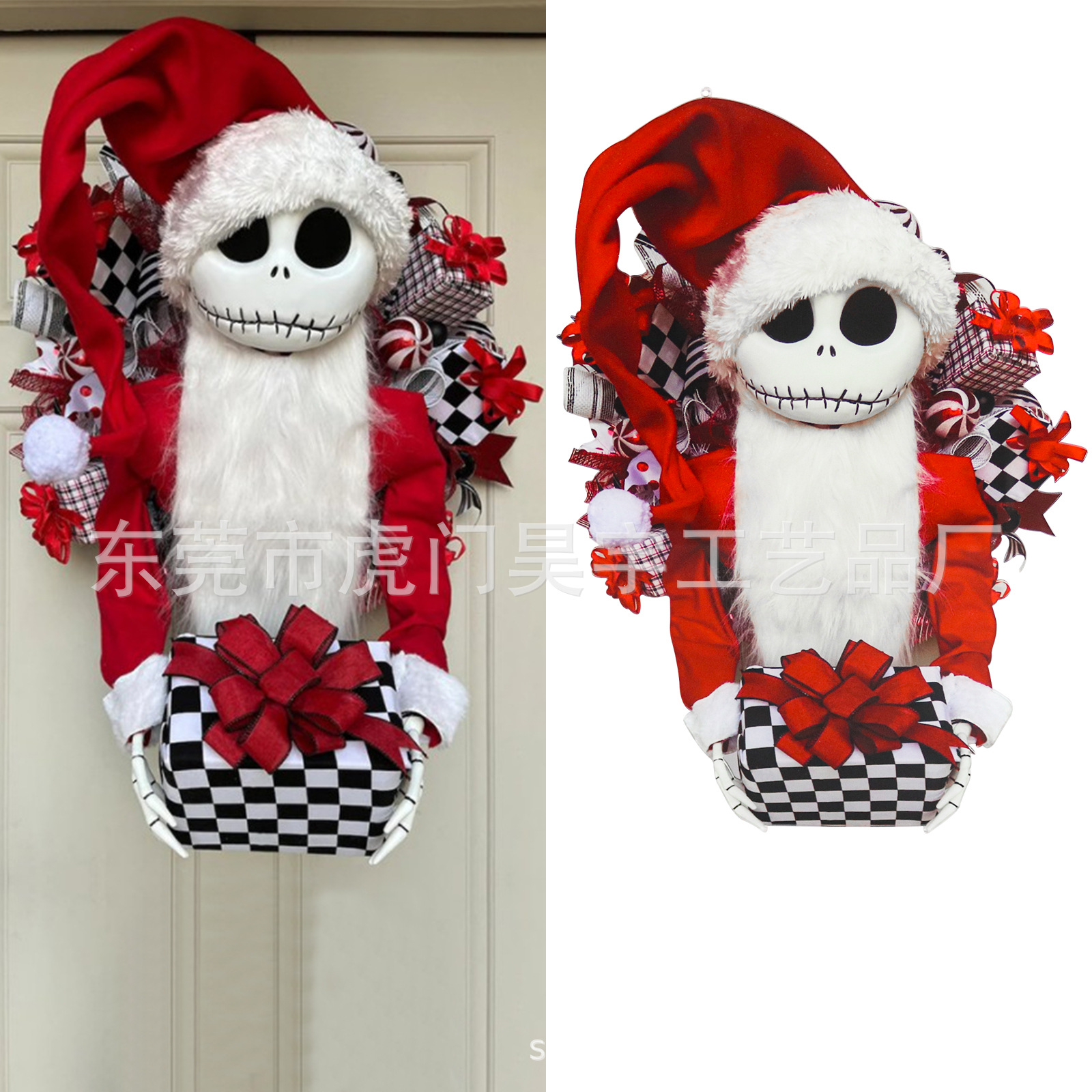 Cross Border New Jack Skellington Nightmare Before Christmas Christmas Christmas Wreath Christmas Gift Christmas Wreath