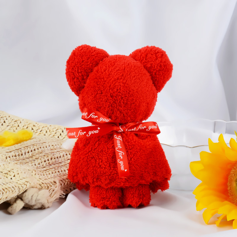 Picture of Coral fleece creative towel bear companion gift wedding birthday holiday business graduation gift wholesale