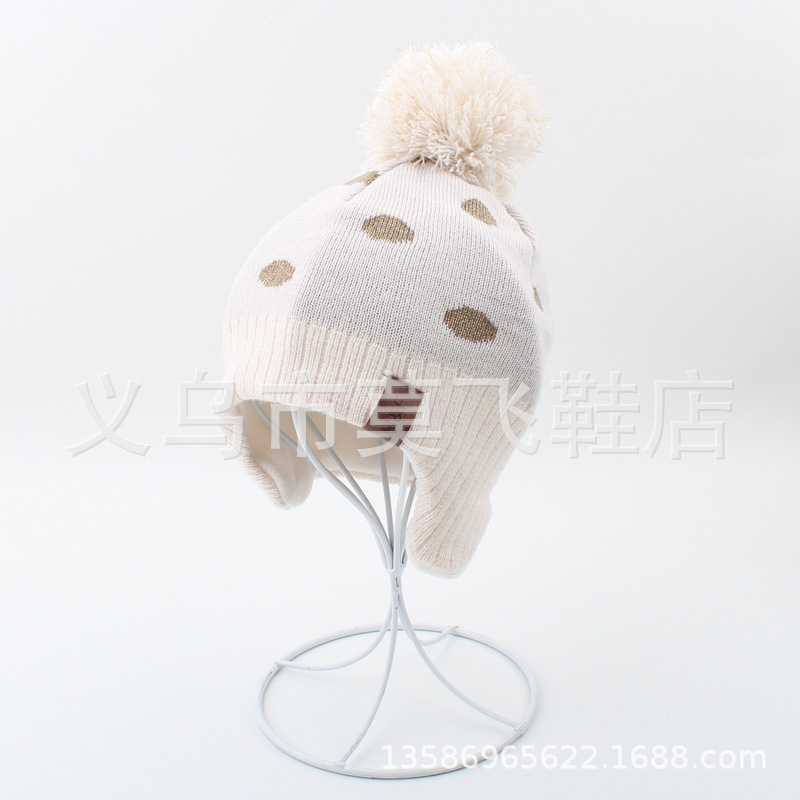 Picture of Children's Hat Autumn and Winter Boys' Ear Protection Hat Comfortable and Warm Dinosaur Pullover Cap Fleece-Lined Wool Hat for Boys and Girls