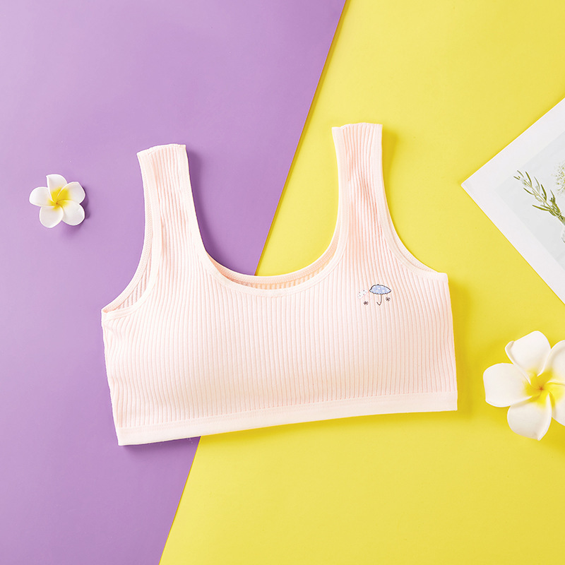 Picture of Girl's underwear development period student girl's high school student underwear pure cotton vest girl's junior high school student underwear