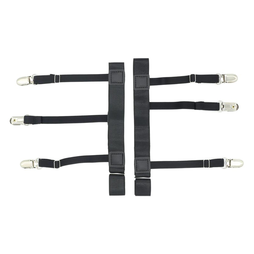 Cross-border supply of unisex shirt clip top anti-wrinkle non-slip shirt clip leg ring garter belt spot wholesale