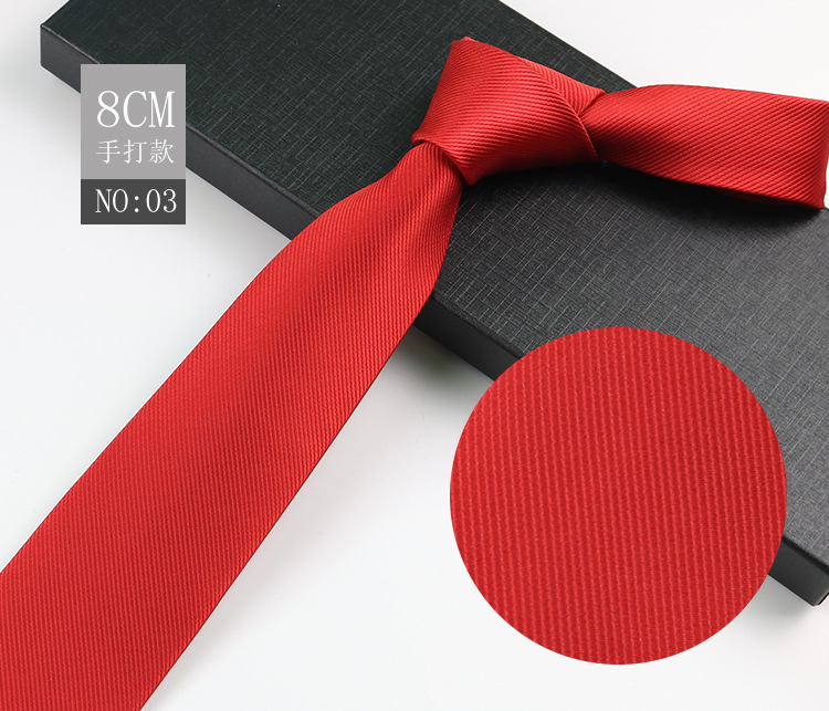 Picture of Men's Tie Business Shirt Stripesd Security Professional Formal Wear Wholesale Plus Logo Manufacturer 8cm Hand-Made