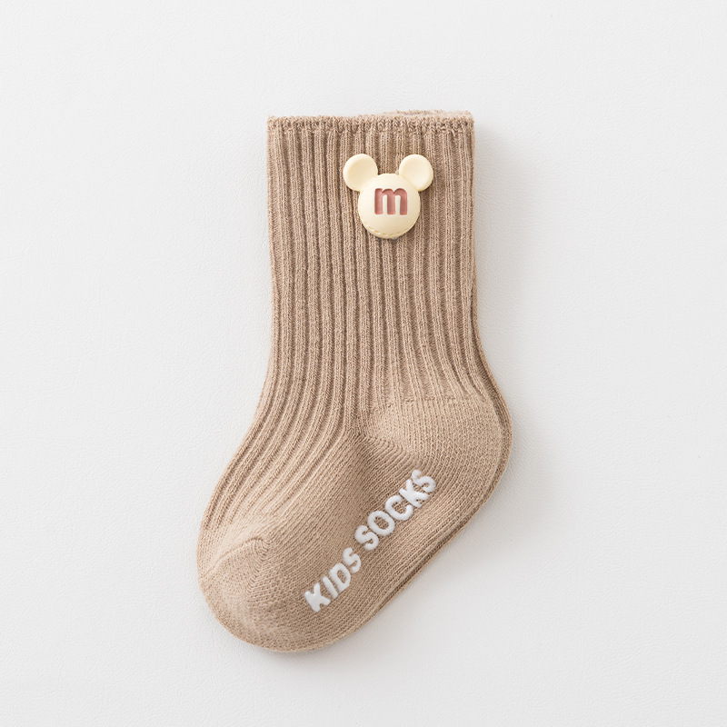Picture of Newborn baby socks class a cotton spring and autumn non-slip boys and girls baby cartoon doll tube floor socks wholesale 1