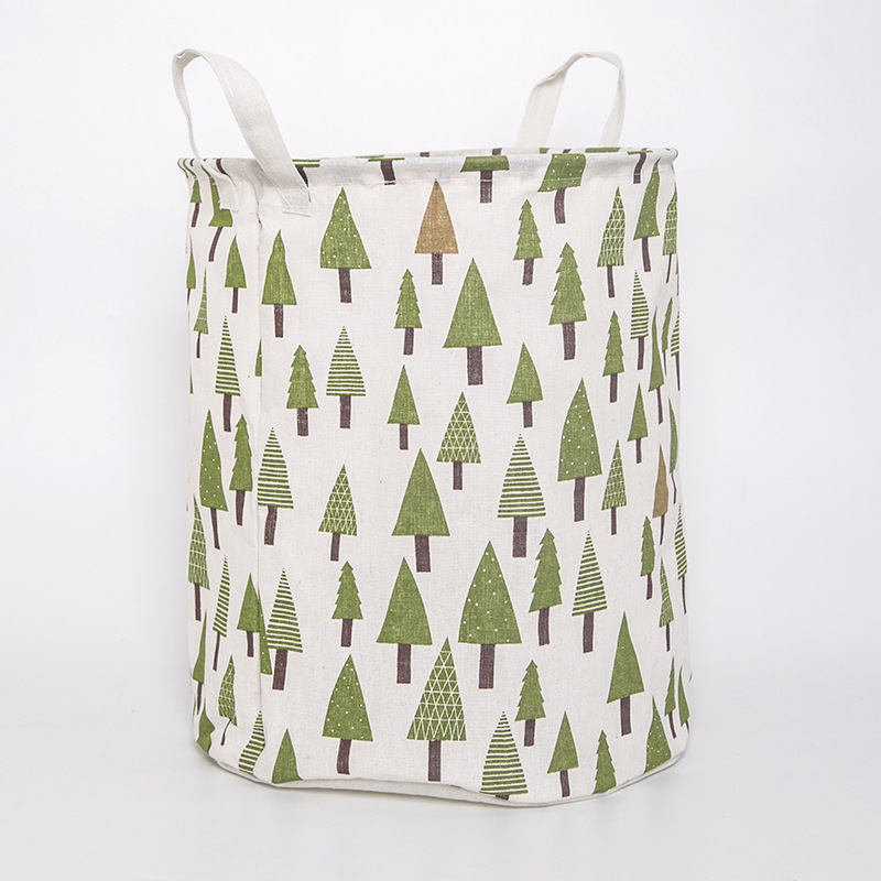 Picture of Nordic style simple laundry basket fabric storage basket home laundry basket dirty clothes storage basket bathroom laundry basket