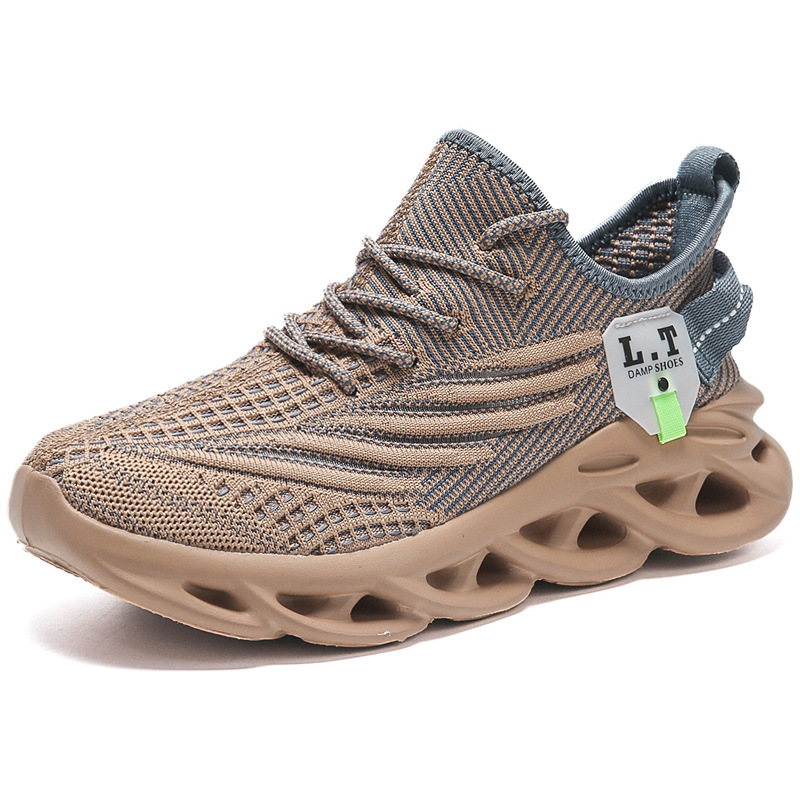48 plus size cross-border spring and autumn light fly woven sports running shoes casual shoes men's shoes Jinjiang high quality wholesale 2206