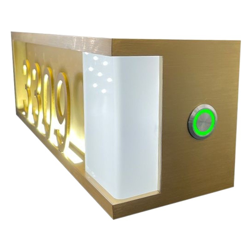 Hotel doorplate Hotel KTV hotel electronic doorplate LED touch smart hotel doorplate embedded touch door Display