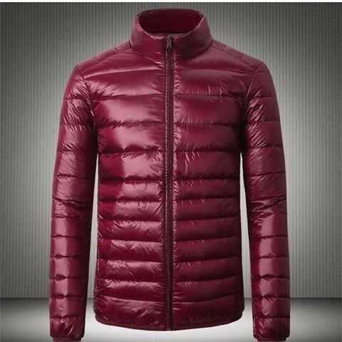 Picture of New Light Down Cotton-padded Jacket Men's Short Vertical Collar Jacket Young Men's Thin Down Cotton-padded Jacket Men's Ultra-light Style