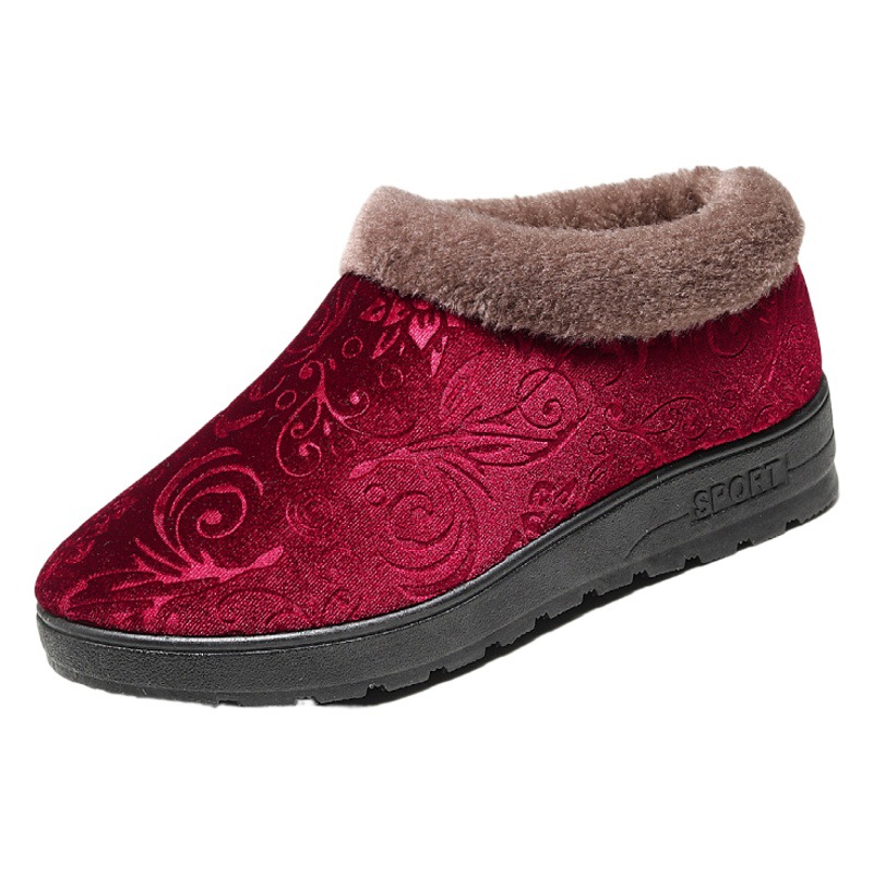 Winter Beijing Old Cloth Shoes Women's Cotton Shoes Thickened Comfortable Cotton Slippers Autumn and Winter 2025 New Thick Slippers Home Shoes