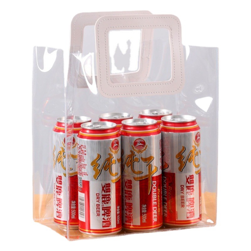 Handbag Pvc Plastic Gift Bag Can Be Printed with Logo Cosmetics Wedding Candy Packaging Bag Custom Printing