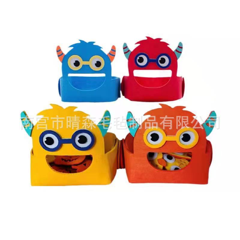 Picture of Felt Educational Kindergarten Toy [Letter Feeding Game] Early Education Baby Toy Box Alphabet Game Box