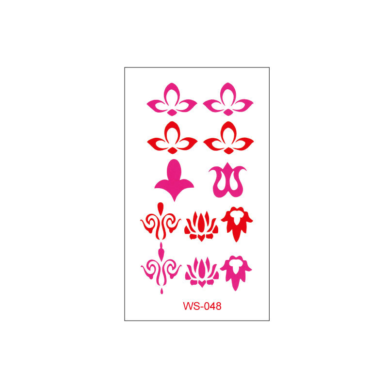 Picture of New Nezha Acrylic Face Tattoo Sticker Children's Forehead Print Eyebrow Sticker Waterproof Sweat Painted Face Sticker