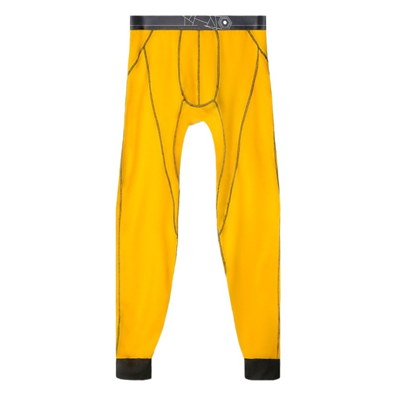 Winter long johns men's cotton comfortable pants warm pants single-piece tight line pants leggings youth cotton wool pants simple