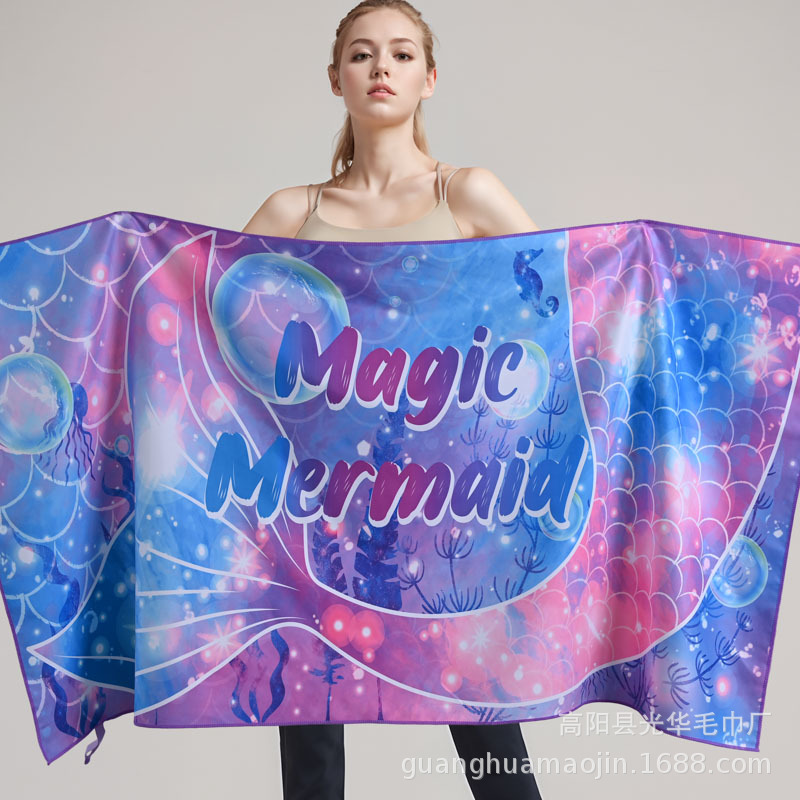 Spot Microfiber Quick-Drying Beach Towel Large Size Water-Absorbent Thickened Shawl Household Portable Large Bath Towel Towel