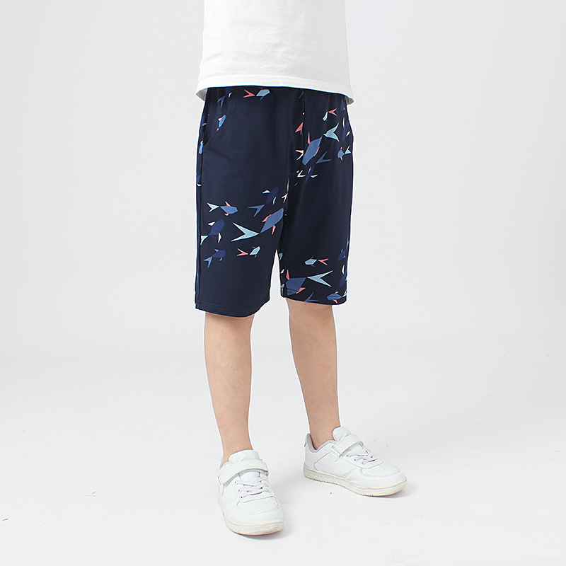 Picture of Children's Summer Korean Style New Boys' Casual Shorts Big Children's Stars Full Print Breathable Children's Five-point Pants for Hair