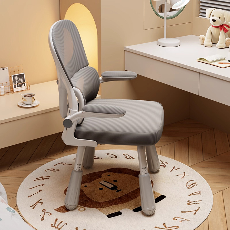 Study chair, student dormitory desk chair, four-leg adjustable adjustable height adjustable office chair, bedroom comfortable computer chair for long sitting