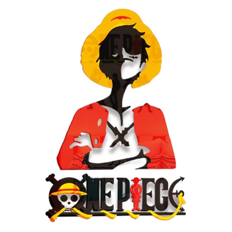 One Piece Poster Wall Sticker 3d Animation Cartoon Luffy Bedroom Decoration Sticker Male Dormitory Sticker