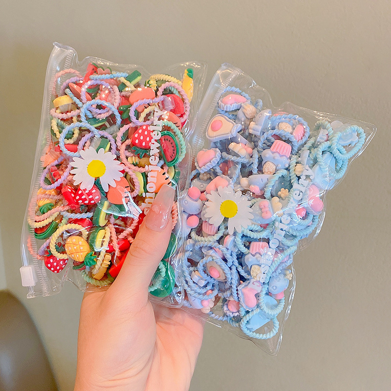 Picture of Children's rubber band does not hurt hair, good elasticity, Girl's rubber band, baby's hair rope, small size tie hair, hair ring, hair accessories