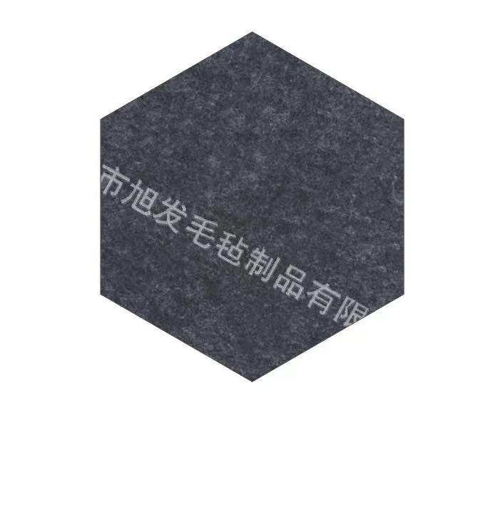 Picture of Cross-border color felt board hexagonal message board self-adhesive wall stickers felt hexagonal display background wall sound insulation board