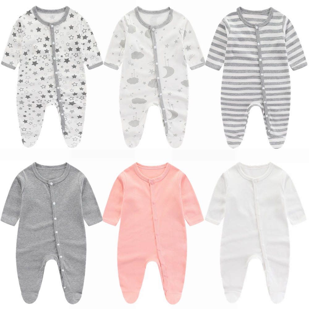 Picture of Baby's jumpsuit cotton newborn clothes spring and autumn and summer children's climbing clothes for newborn babies ha clothes class a monk clothes