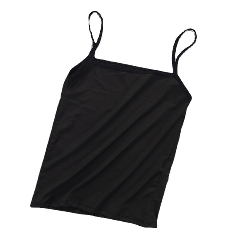 Picture of 2022 Spring and Summer Camisole Women's Solid Color Outer Wear Running Amount Inner Wear Sexy Small Camisole Base Shirt Women Factory Wholesale