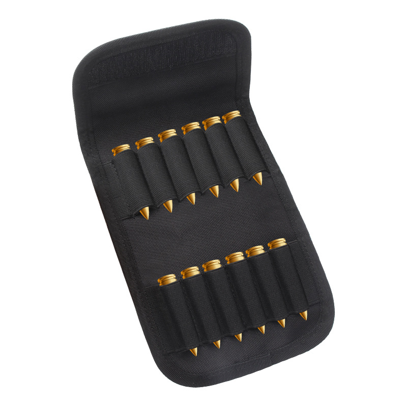 Picture of Outdoor Tactical Bullet Bag 12 Bullet Bag Gun Bag Accessory Bag Molle Waist Hanging Tactical Bullet Bag
