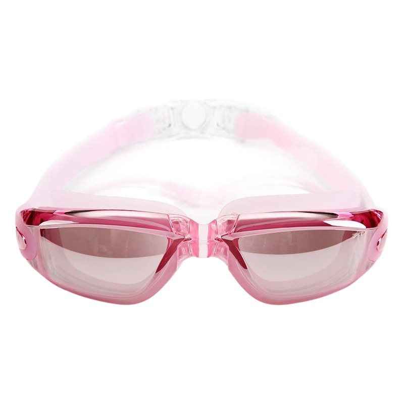 Swimming goggles women's myopia HD waterproof anti-fog men's swimming glasses large frame degree plain swimming cap swimming bag set equipment