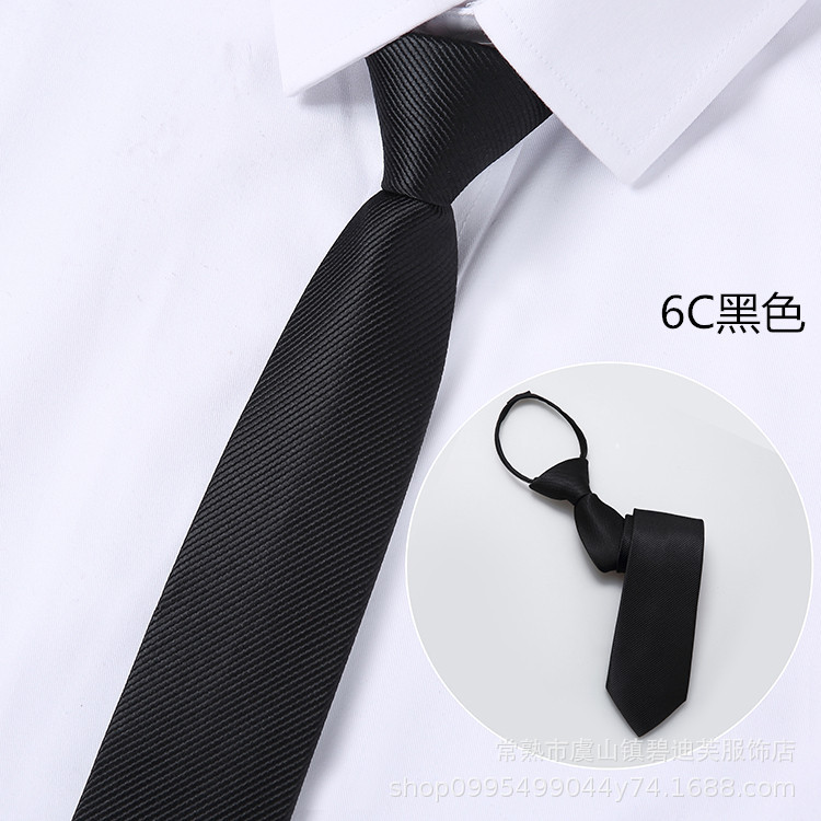 Picture of Men's Easy-To-Pull Casual Zipper Tie New Korean Style Professional Formal Wear Convenient Lazy Tie Ready for Sale