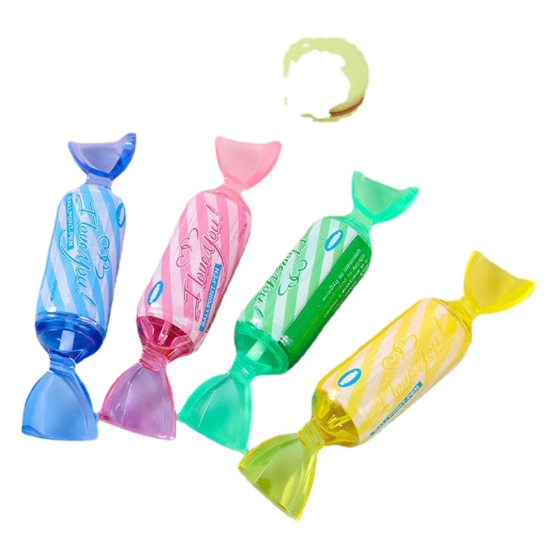 Korean creative stationery simulation color candy ballpoint pen cute fun gift pen plastic candy ballpoint pen wholesale