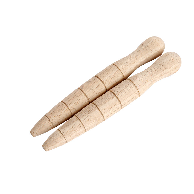 Garden Wooden Hole Punch Wood Soil Digger Wood Seeder