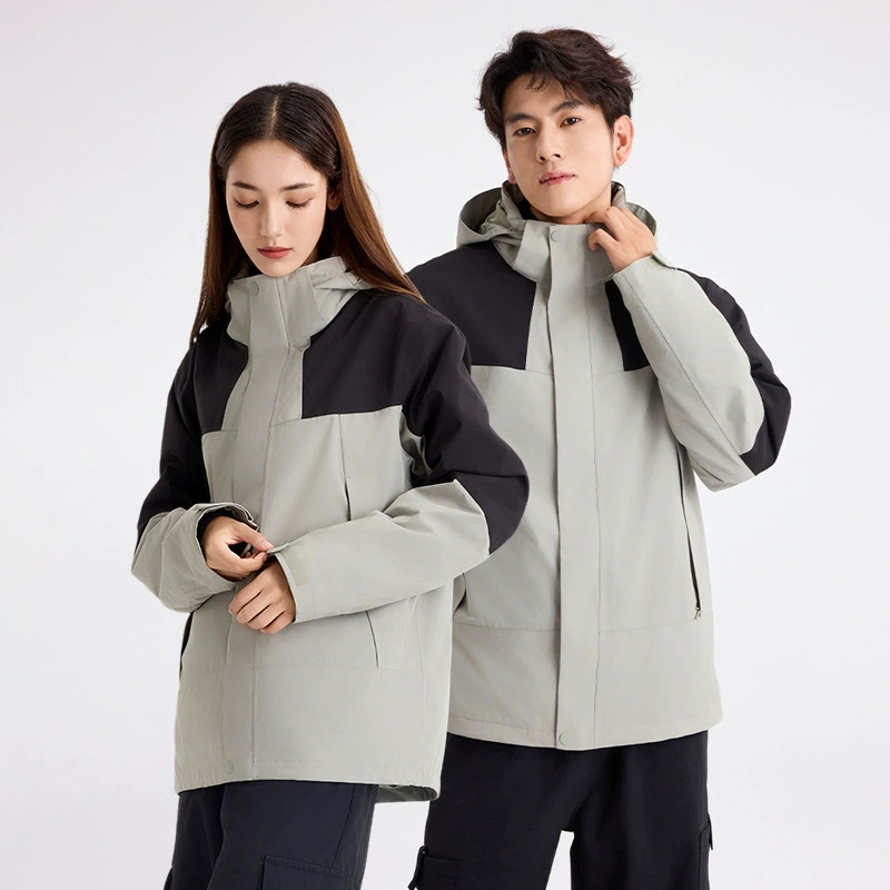Picture of GBT32614 three-in-one men's 24 winter new windproof waterproof breathable warm coat women's custom logo