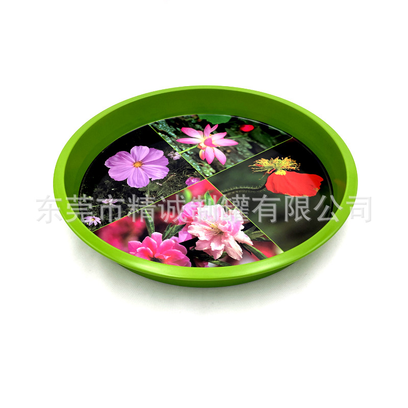 Picture of Large fruit plate iron plate printed tinplate tea tray metal plate