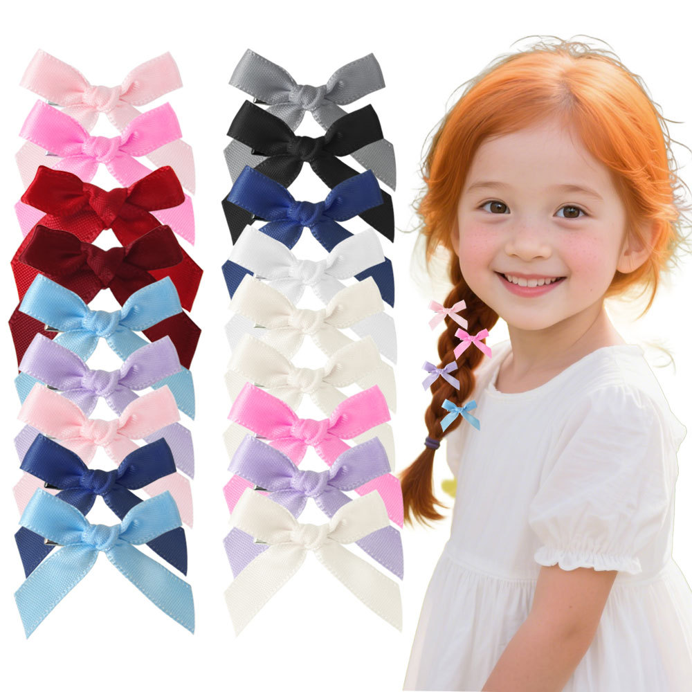 Multicolor bow hairpin ballet ribbon hair accessories dopamine sweet cute clip braided hair headdress wholesale