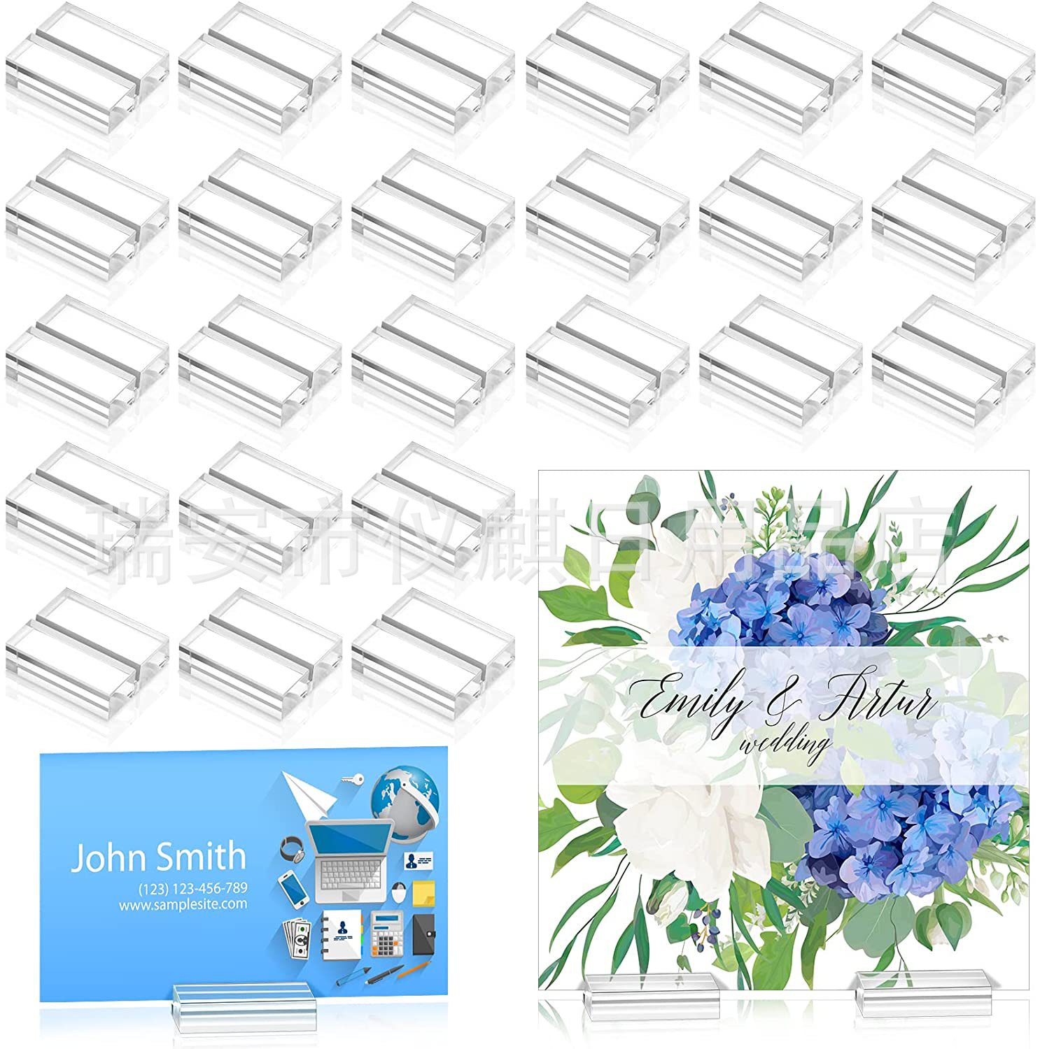 Cross Border Status Card Holder Standing Display Sign Form Digital Holder Slot Store Wedding Photo Painting Card Holder